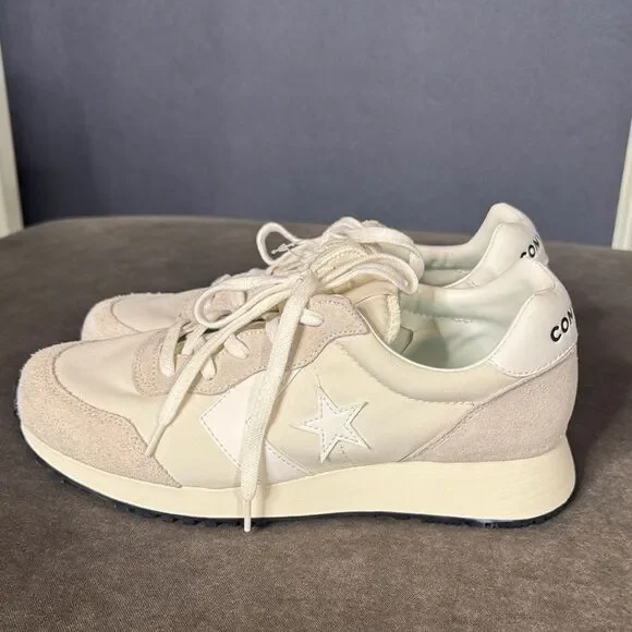 Converse Omega Unisex Gender Inclusive Beige White Sneakers Size 9 Unisex NEW - Picture 3 of 16